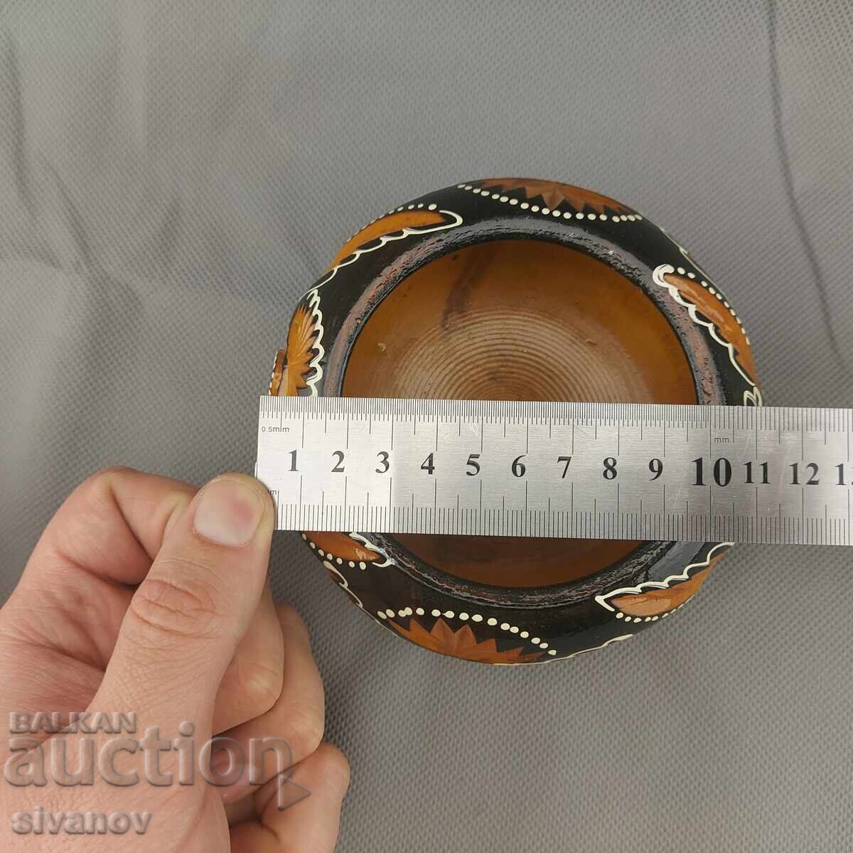 Όμορφο παλιό σκαλιστό ξύλινο κουτί κοσμημάτων #2842 - 7