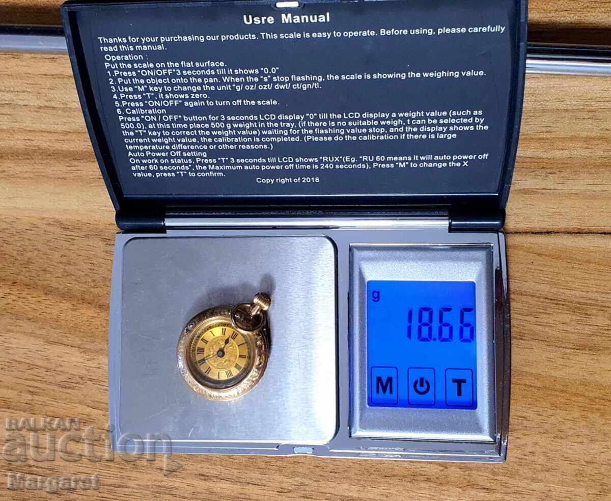 Gold pocket watch 14k - 6 Gold pocket watch 14k - 6