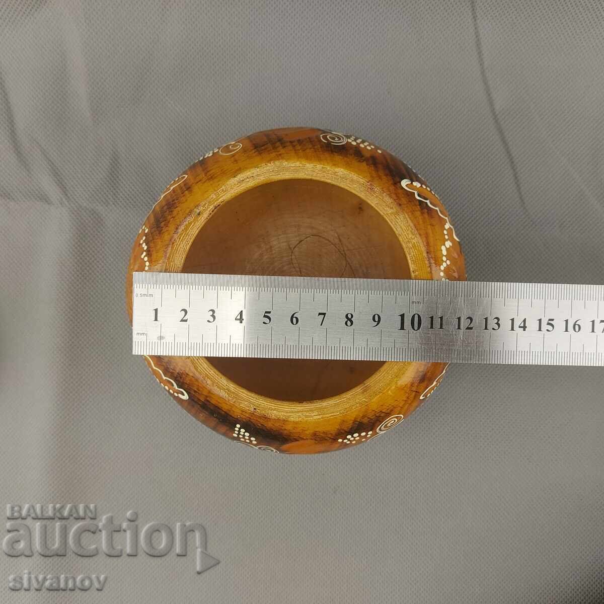 Όμορφο παλιό σκαλιστό ξύλινο κουτί κοσμημάτων #2844 - 7