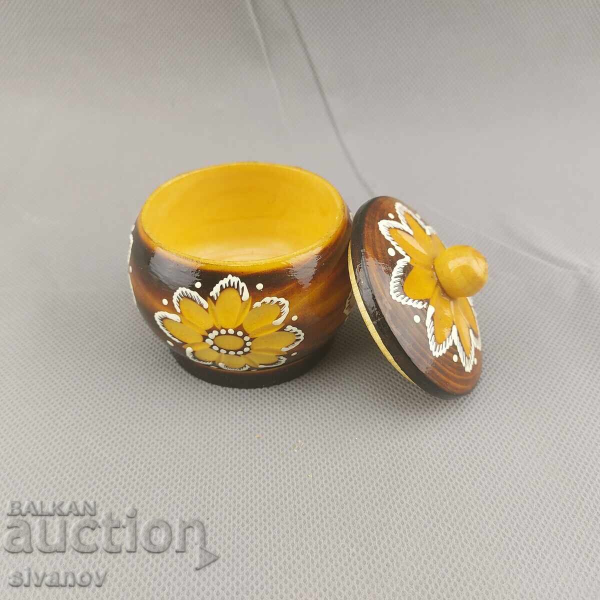 Beautiful old carved wooden spice box #2847 with price 14.99 BGN | € 7.66