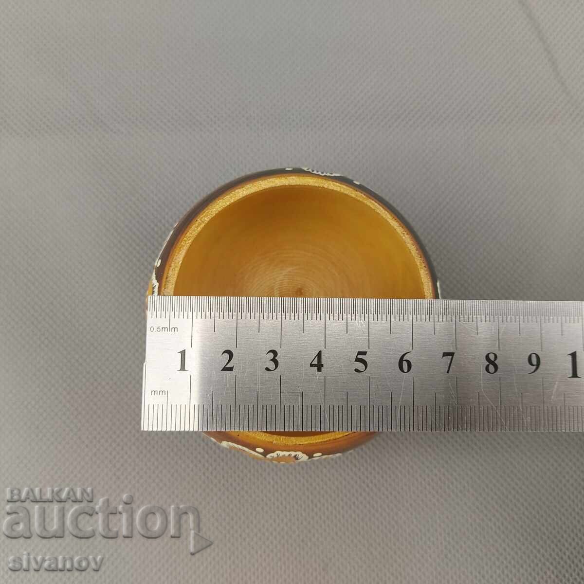 Beautiful old carved wooden spice box #2847 - 7