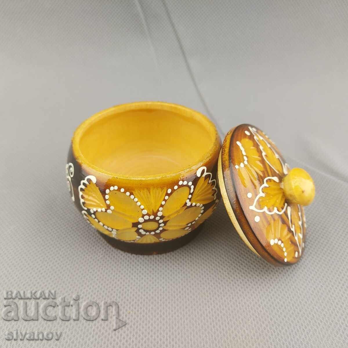 Beautiful old carved wooden spice box #2850 with price 14.99 BGN | € 7.66