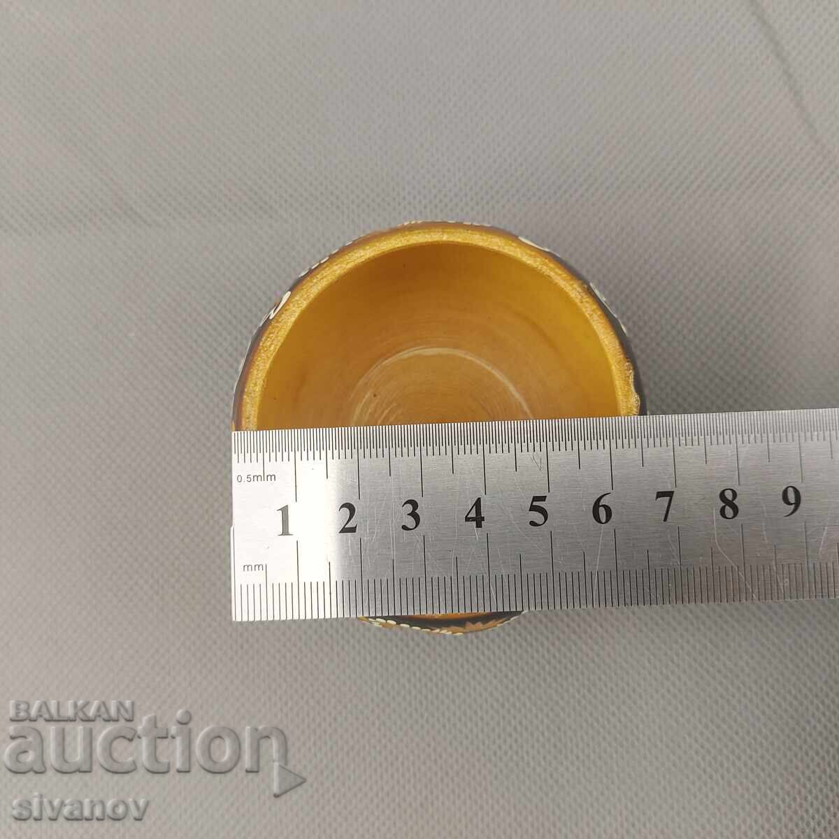 Beautiful old carved wooden spice box #2850 - 7