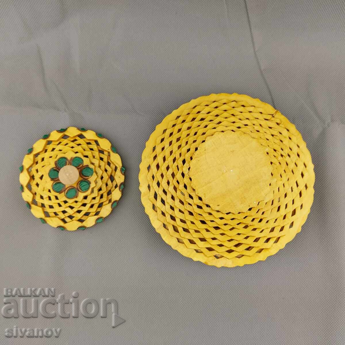 Όμορφο παλιό χειροποίητο ξύλινο κουτί κοσμημάτων #2853 - 5