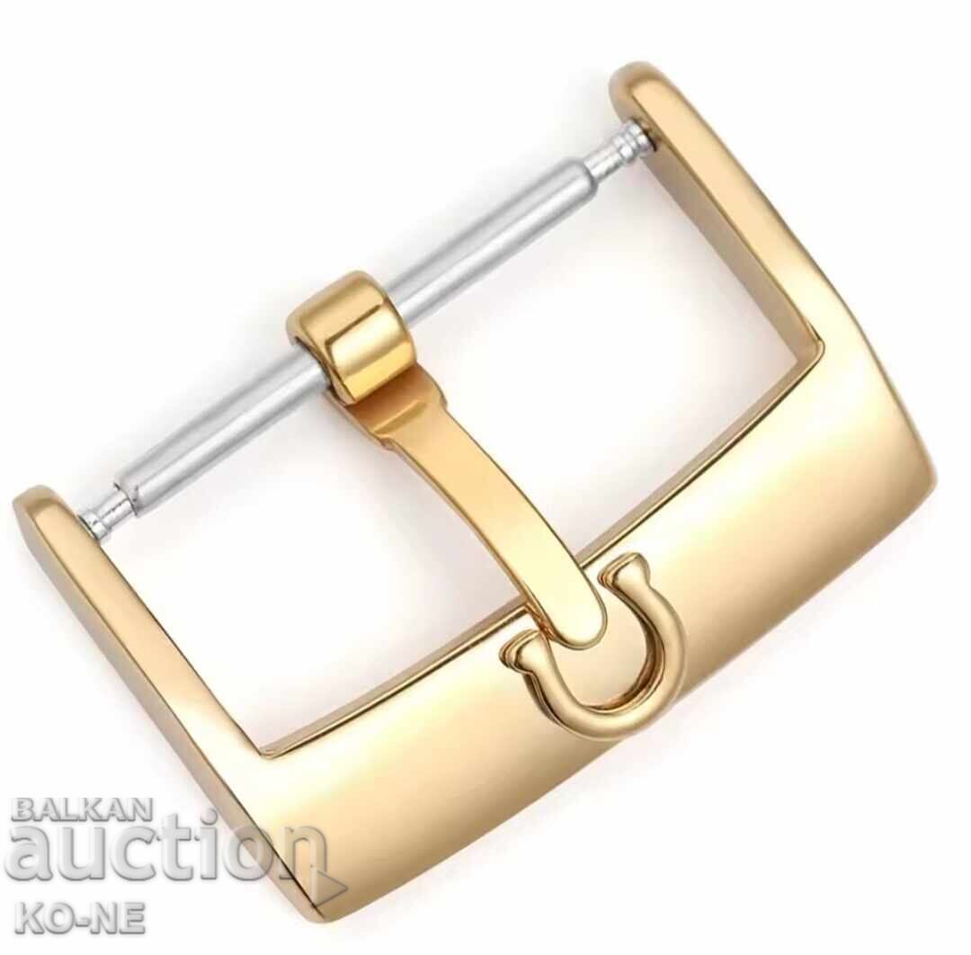 Omega Buckle with Gold Plating - 16, 18, 20mm