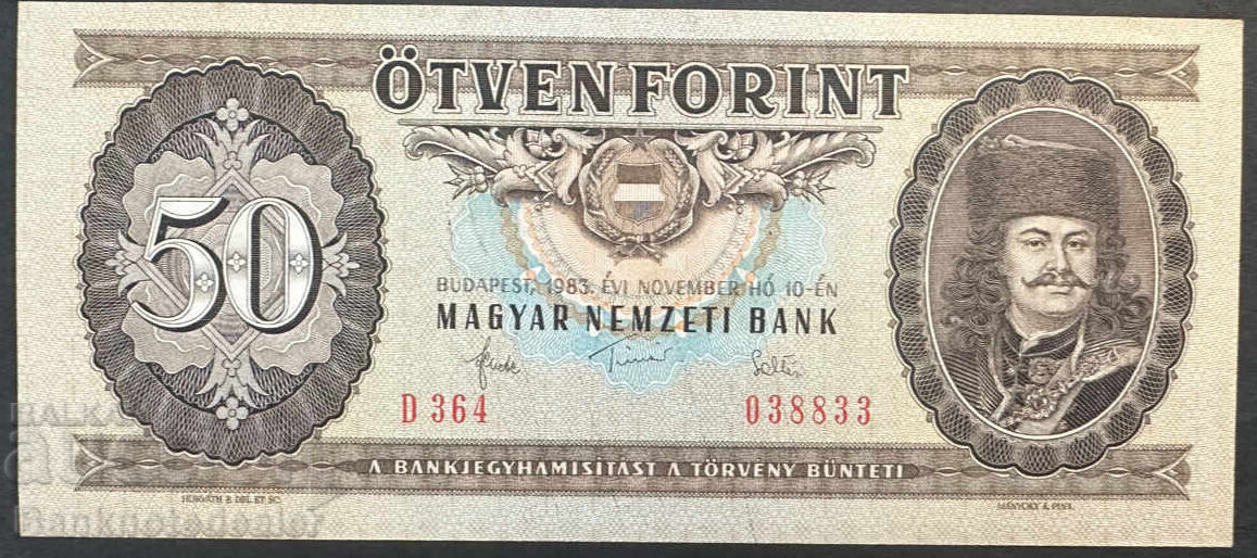 Hungary 50 Forint 1983 Pick 170f Ref 8833