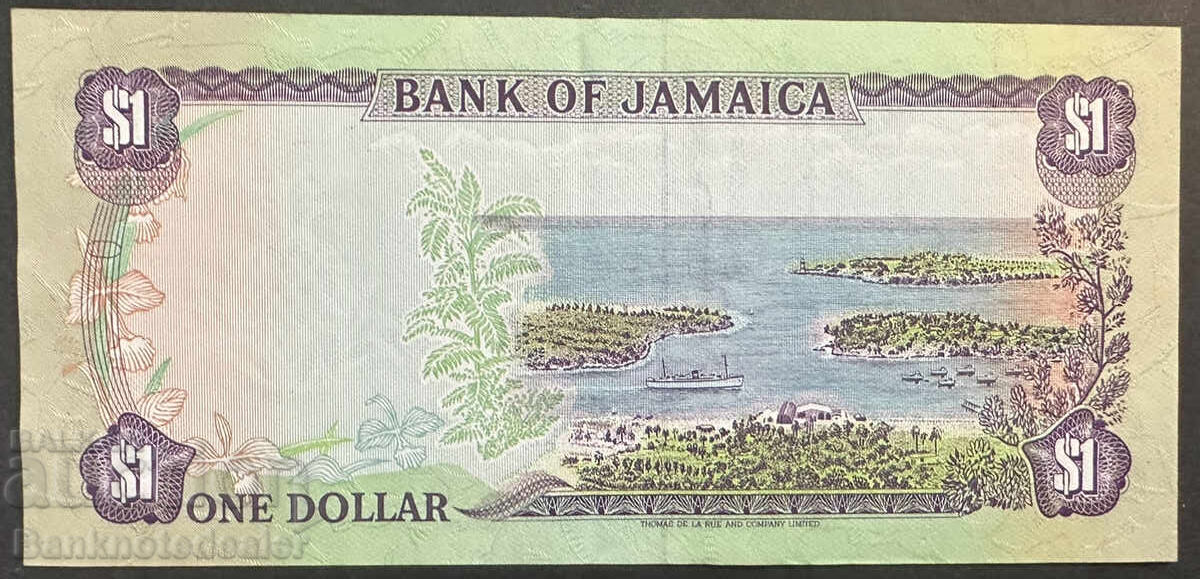 Jamaica 1 Dollar 1989 Pick 68Ac Ref 4168 with price 9.00 BGN | € 4.60