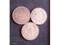 5 Leva 1885, 1892 and 1894