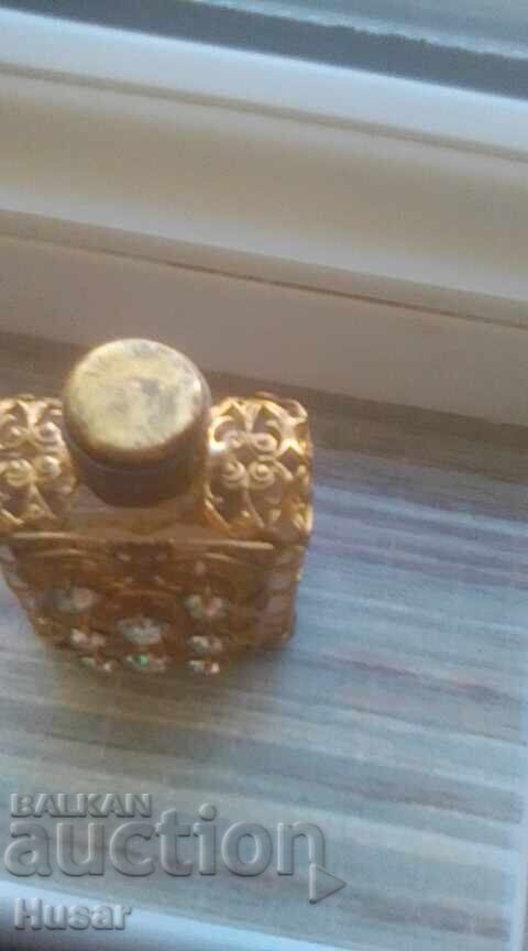 Delivery of Perfume bottle, bronze fittings, 9 Swarovski stones