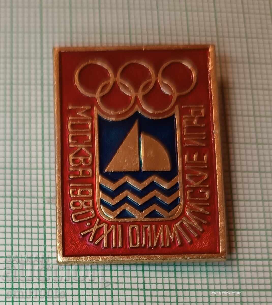 Badge - Olympics Moscow 1980 Sailing Badge - Olympics Moscow 1980 Sailing