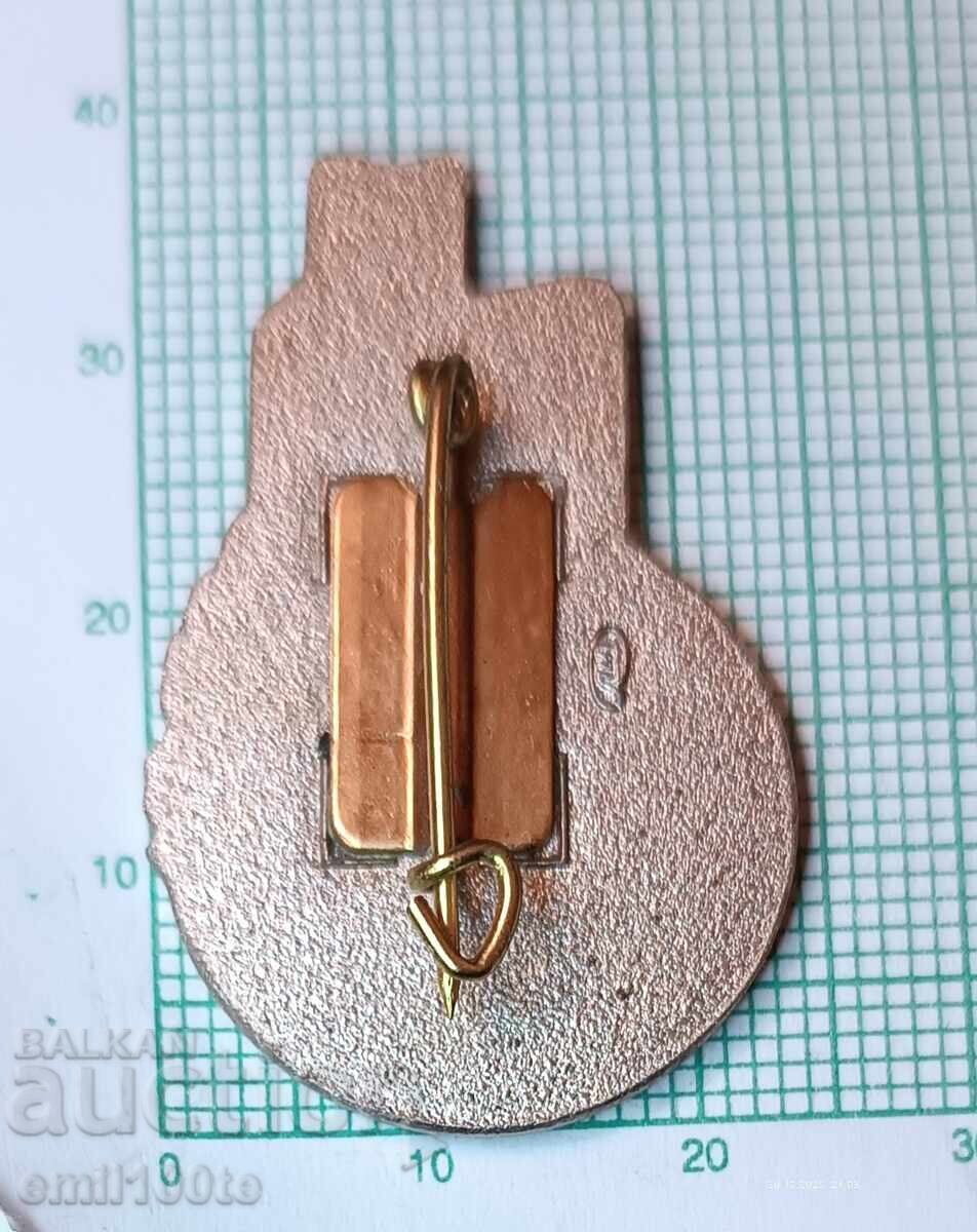 Delivery of Badge - CMEA Building in Moscow Delivery of Badge - CMEA Building in Moscow