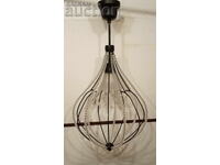 Abașur metalic cu elemente de sticlă