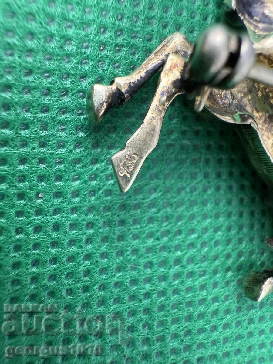 Ασημένια καρφίτσα με επιχρύσωση Νο. 7523 - 6 Ασημένια καρφίτσα με επιχρύσωση Νο. 7523 - 6