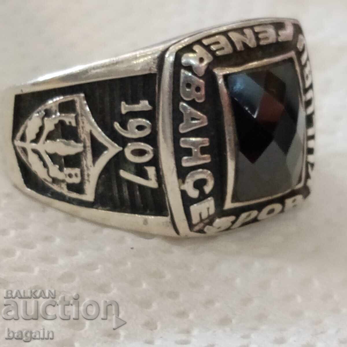 Ανδρικό ασημένιο δαχτυλίδι. Φενέρμπαχτσε με τιμή 100.00 BGN | € 51.13 Ανδρικό ασημένιο δαχτυλίδι. Φενέρμπαχτσε με τιμή 100.00 BGN | € 51.13