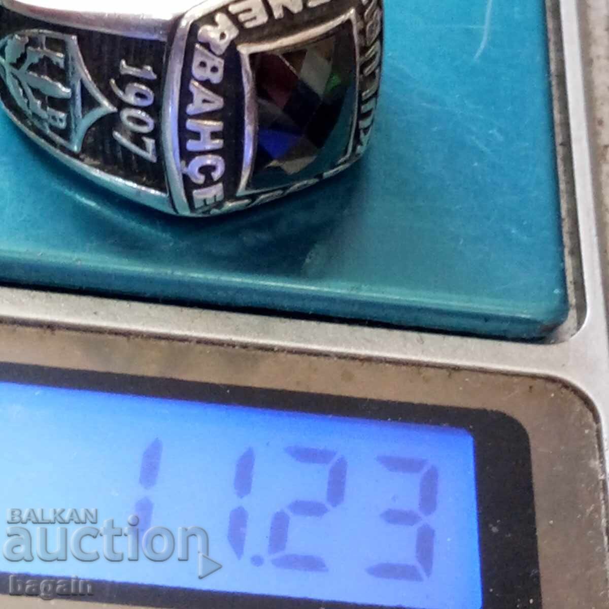 Ανδρικό ασημένιο δαχτυλίδι. Φενέρμπαχτσε - 6 Ανδρικό ασημένιο δαχτυλίδι. Φενέρμπαχτσε - 6