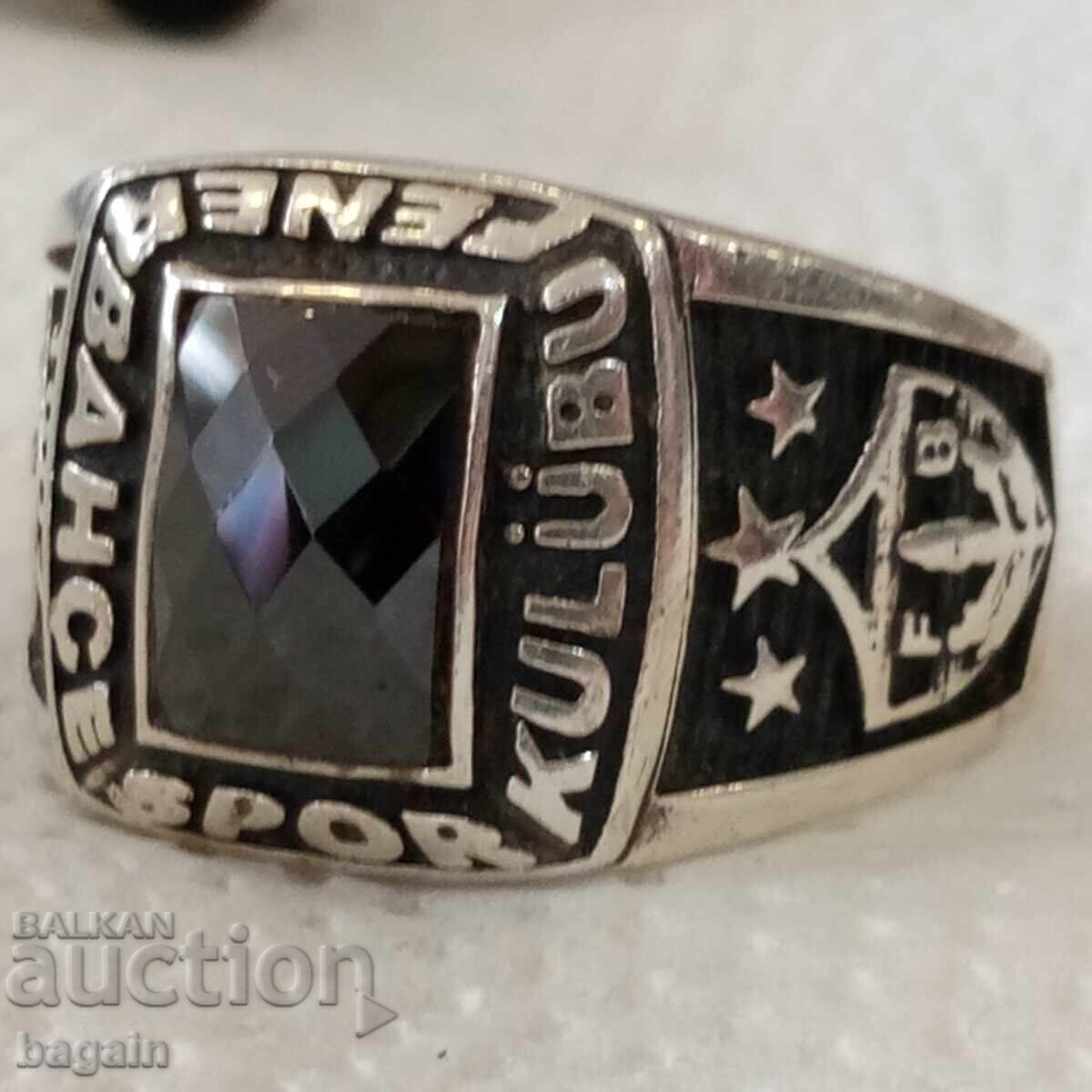 Ανδρικό ασημένιο δαχτυλίδι. Φενέρμπαχτσε Ανδρικό ασημένιο δαχτυλίδι. Φενέρμπαχτσε