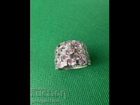 Inel de argint cu pietre prețioase roz №7524