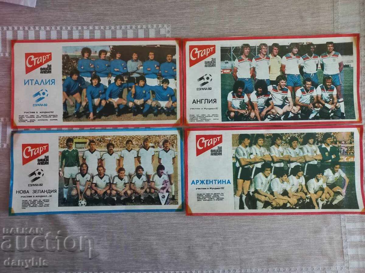 Ομάδες από την εφημερίδα Σταρτ - Παγκόσμιο Κύπελλο Ισπανία 82 Ομάδες από την εφημερίδα Σταρτ - Παγκόσμιο Κύπελλο Ισπανία 82