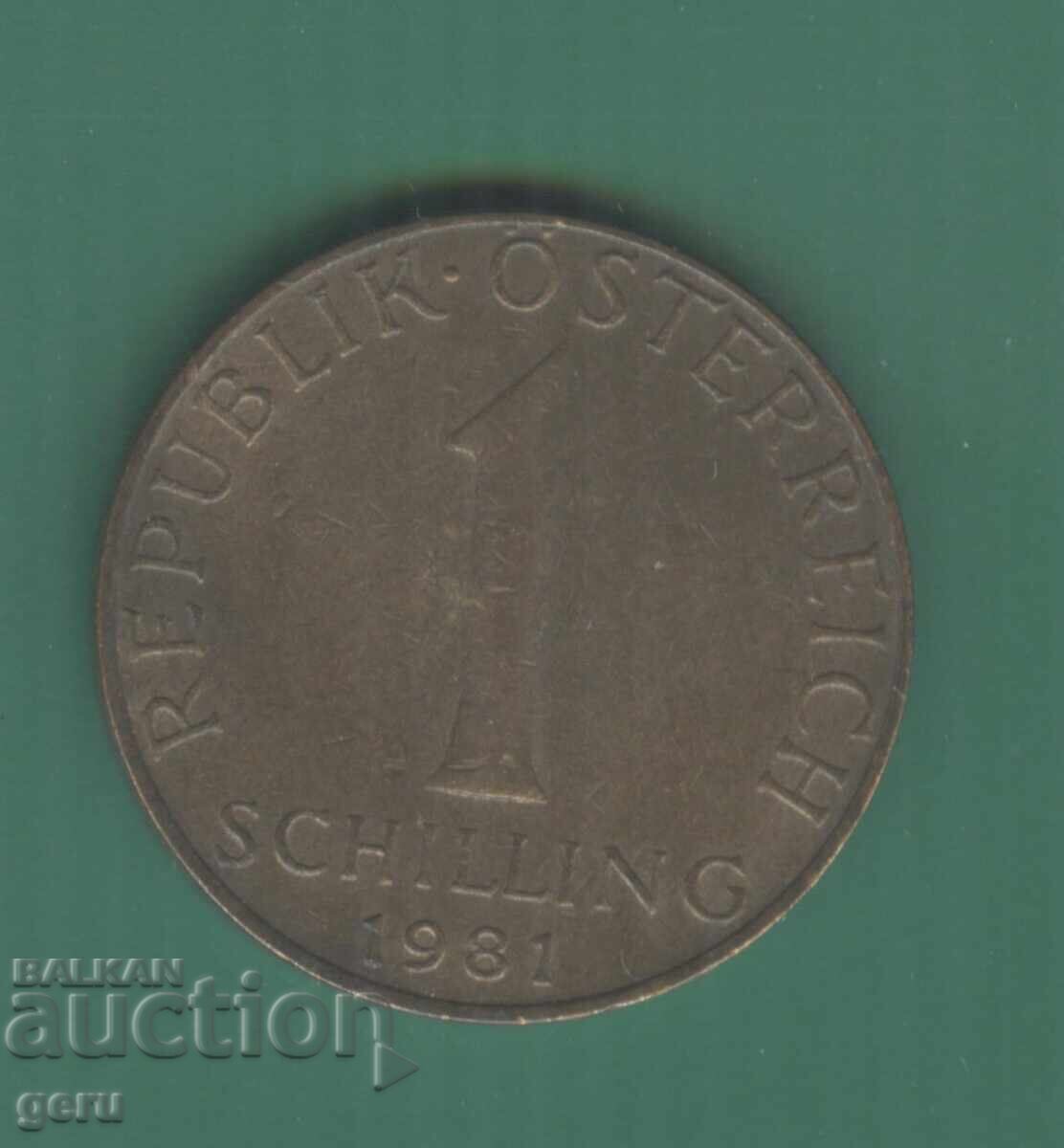 Austria 1 Schilling 1981 j4a Austria 1 Schilling 1981 j4a
