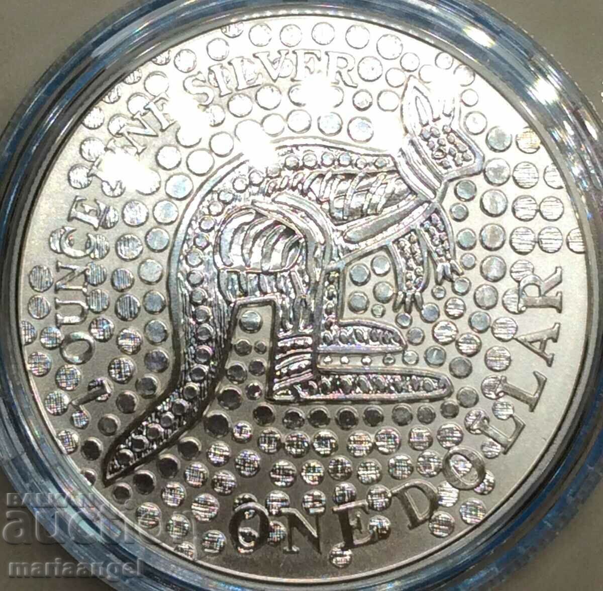 1 δολάριο 2001 1 Oz 31,1γρ Αυστραλία Ουγγιά UNC PROOF