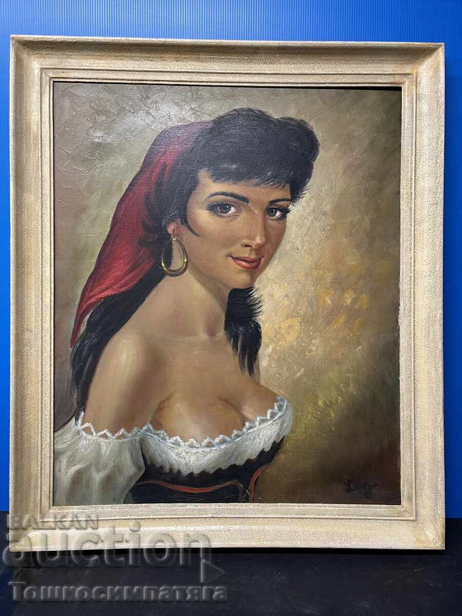 Πορτρέτο ζωγραφικής όμορφης γυναίκας - 7