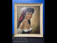 Картина-портрет на красива жена