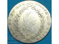 20 Kreuzers 1790 F Austria Hall Tirol argint - excepție rar