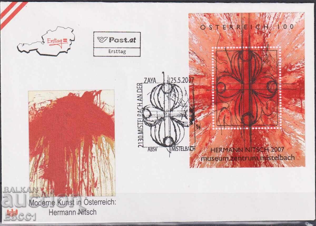 Πρώτη μέρα φάκελος Hermann Nitsch Ζωγραφική 2007 από Αυστρία