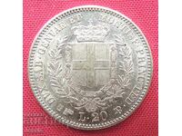20 Lire 1855 Torino Italia ( 20 liri Italiya ( zlato )