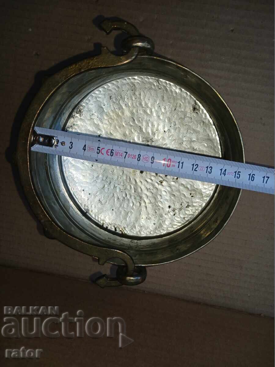 Όμορφο παλιό χάλκινο, χάλκινο καζάνι, κανάτι, κανάτα - 6