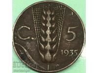5 centesimi 1935 Italia Victor Emmanuel