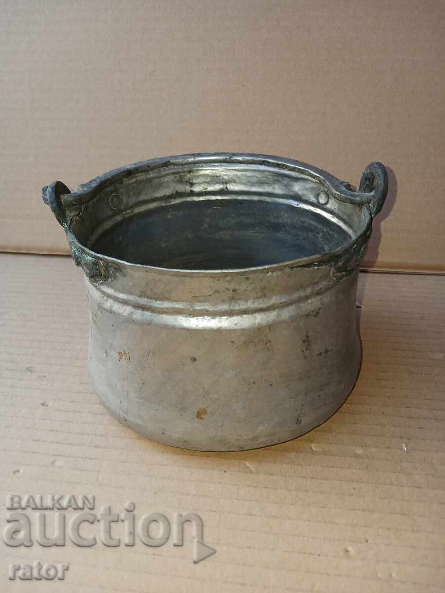 Δημοπρασία Πολύ παλιό χάλκινο, χάλκινο καζάνι, κανάτι, κανάτα Δημοπρασία Πολύ παλιό χάλκινο, χάλκινο καζάνι, κανάτι, κανάτα