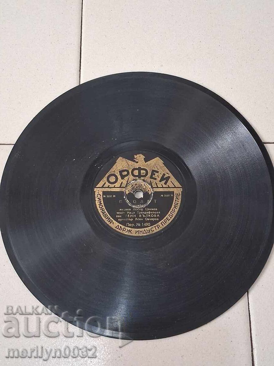 Auction  Old gramophone shellac vinyl record, 1920s