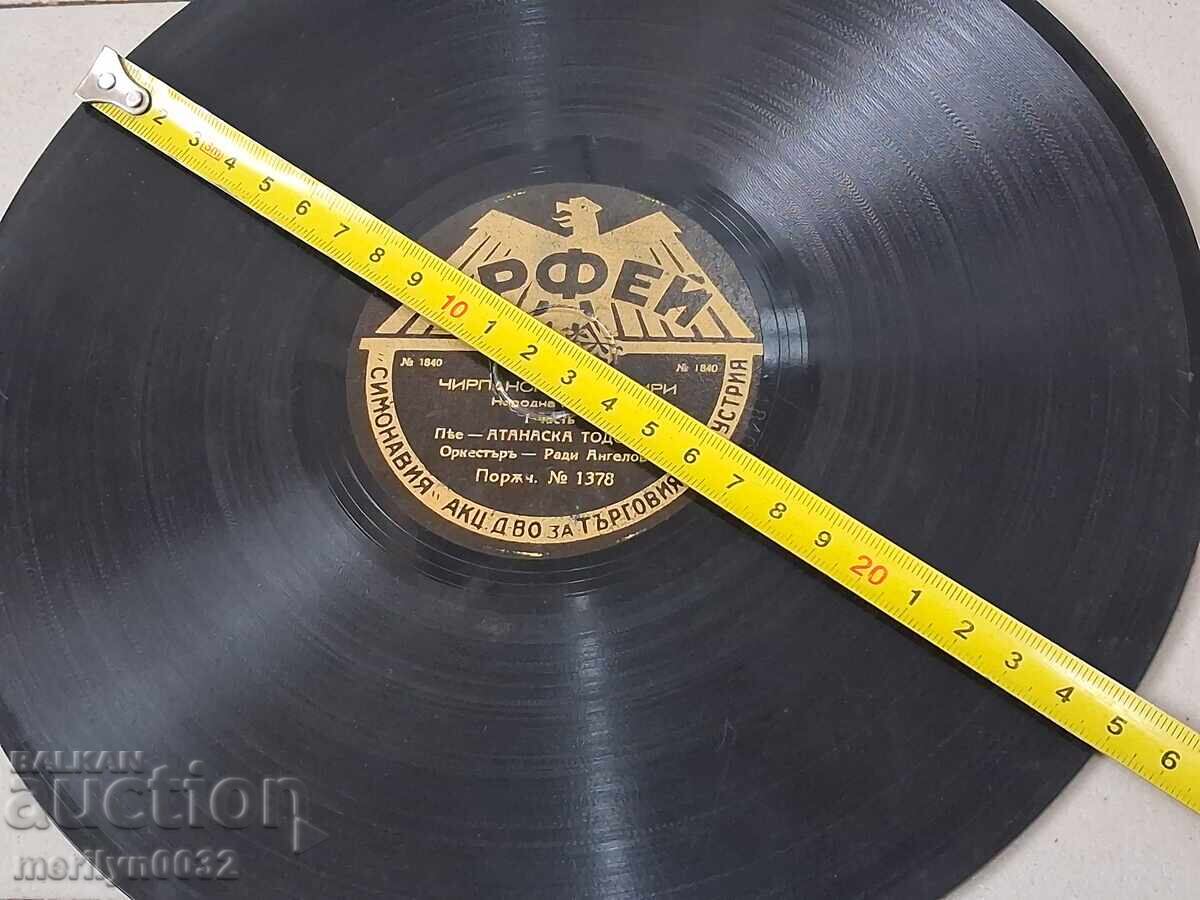 Placă de vinil veche pentru patefon șelac, anii '20 ai secolului XX - 5 Placă de vinil veche pentru patefon șelac, anii '20 ai secolului XX - 5