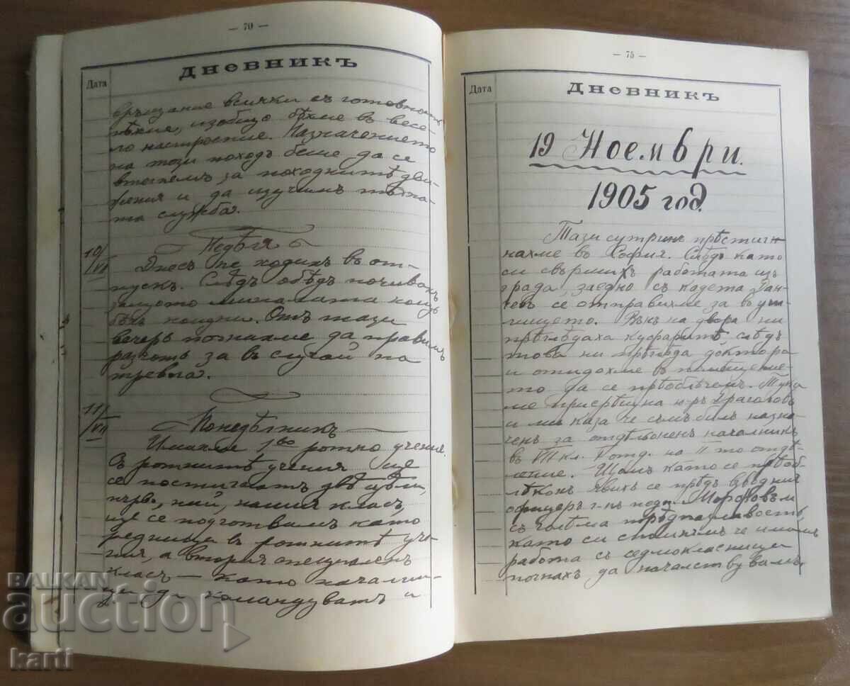 Livrarea 1904 - 1906 - ȘCOALA MILITARĂ - JUNKER PETROV - JURNALUL 2