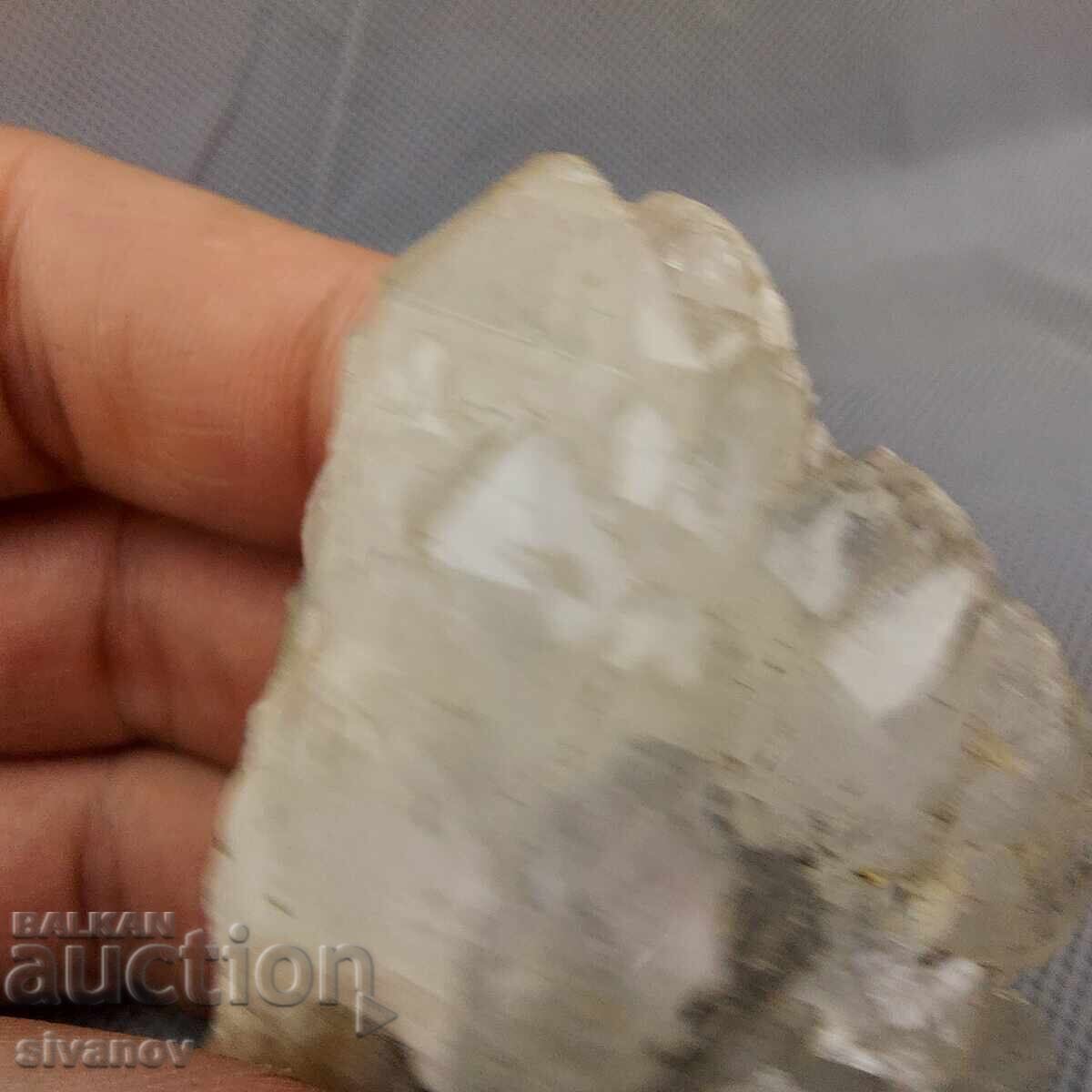 Ενδιαφέρον δείγμα χαλαζία και πυρίτη κρυσταλλικού συσσωματώματος #2931 - 5