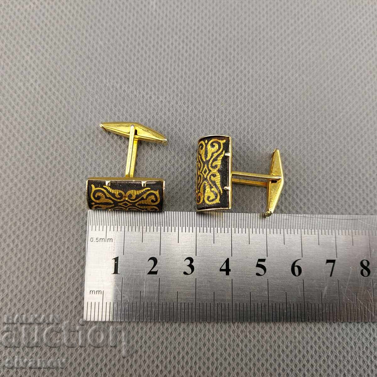 Όμορφα παλιά μανικετόκουμπα σε χρυσό χρώμα #2937 - 6 Όμορφα παλιά μανικετόκουμπα σε χρυσό χρώμα #2937 - 6