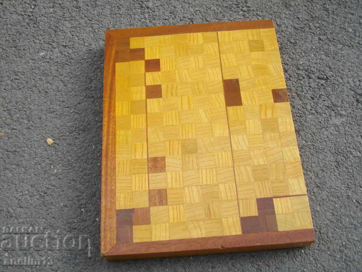 OLD WOODEN GAME SIMILAR TO CHESS - 5