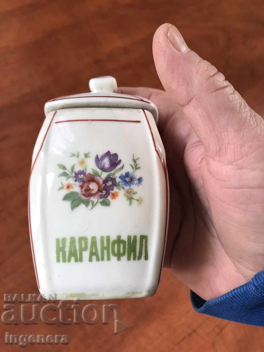 PORCELAIN JAR FOR SPICES - 2 PCS - 5