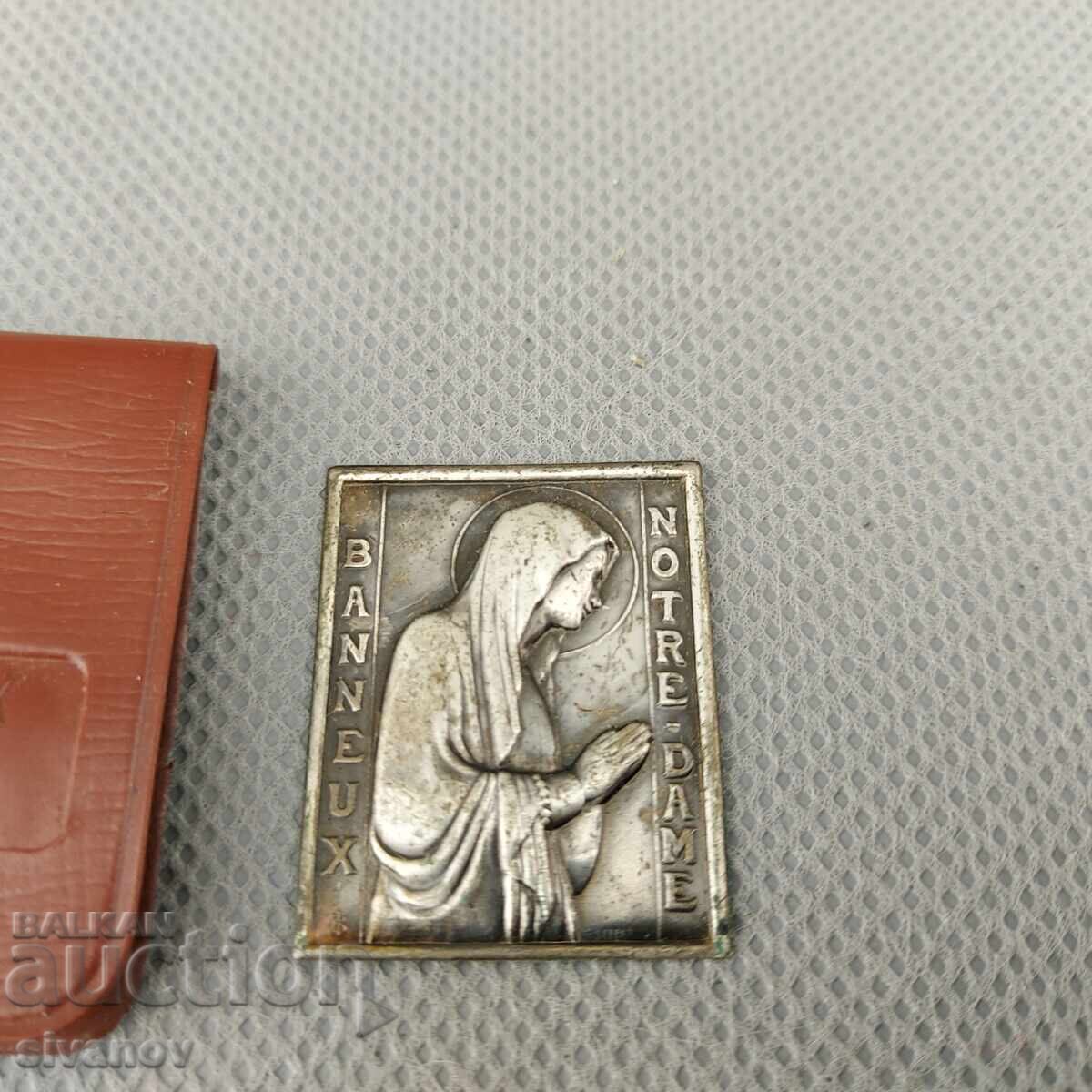 Παλαιό σουβενίρ Νοτρ Νταμ, μικρή μεταλλική εικόνα #2938 με τιμή 14.99 BGN | € 7.66