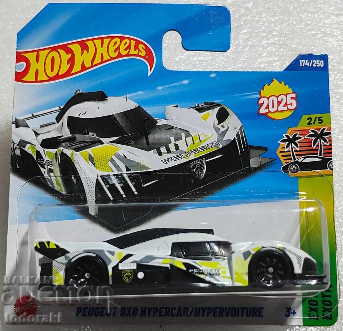 Hot Wheels Peugeot 9X8 Hypercar 1:64 Peugeot