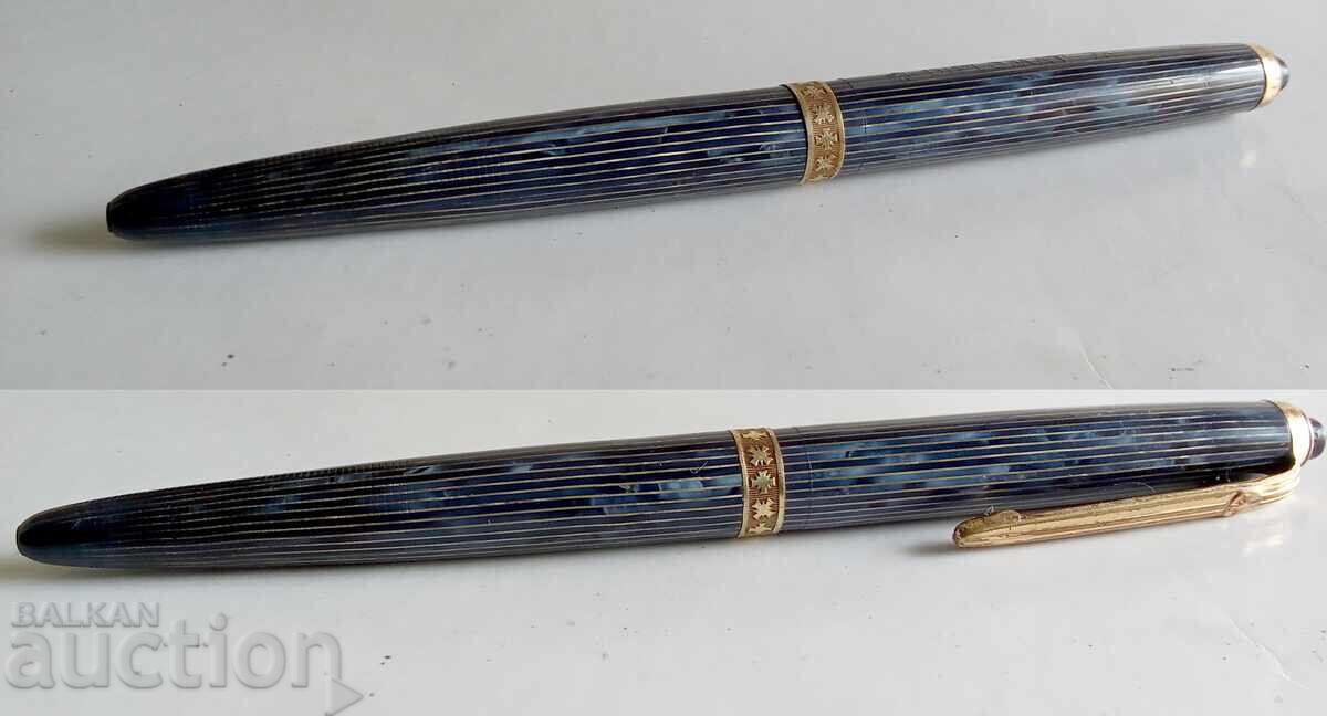 ΣΤΥΛΟ ΔΙΑΡΚΕΙΑΣ 1950 DIPLOMAT ΑΠΟ ΠΡΑΣΙΝΟ-ΜΠΛΕ ΡΕΤΙΝΕ - 5