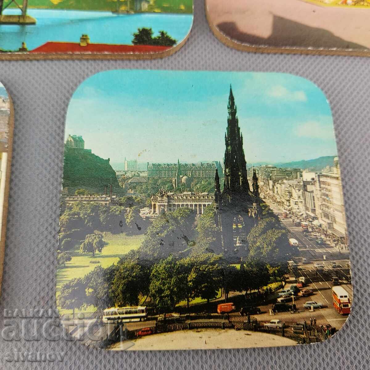 Starter set of 5 square Edinburgh coasters #2971 with price 19.99 BGN | € 10.22
