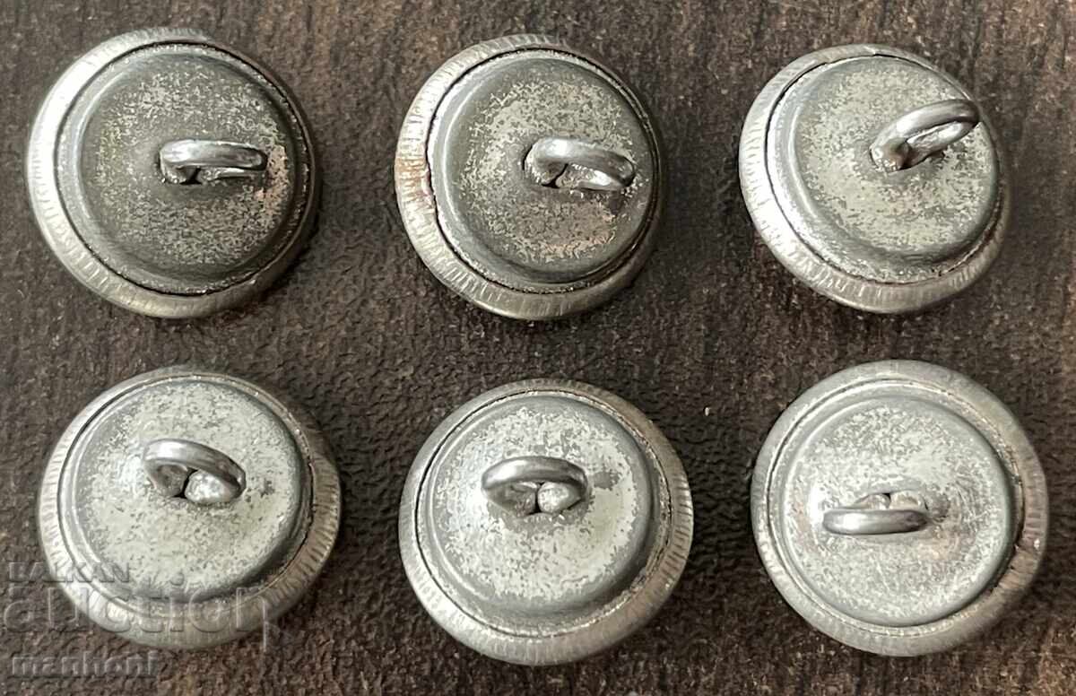 6242 Tsarstvo Bŭlgariya 6 τεμάχια μικρά κουμπιά λευκά 30-ές γ. γραφείο με τιμή 20.00 BGN | € 10.23