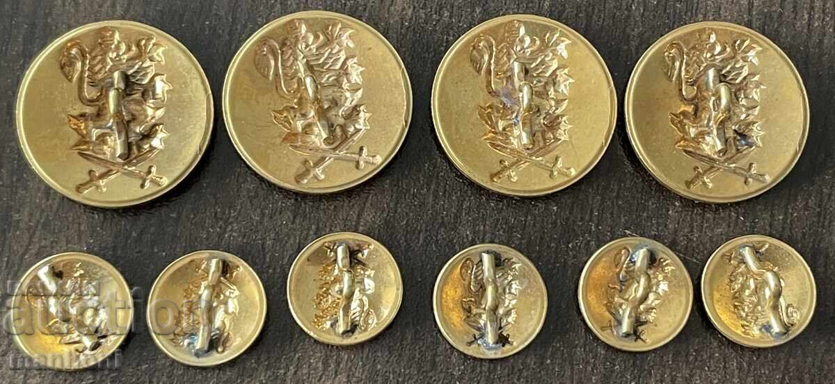 6243 Βουλγαρία 10 τεμάχια κουμπιά 4 μεγάλα και 6 μικρά ΥΠΕΣ με τιμή 50.00 BGN | € 25.56