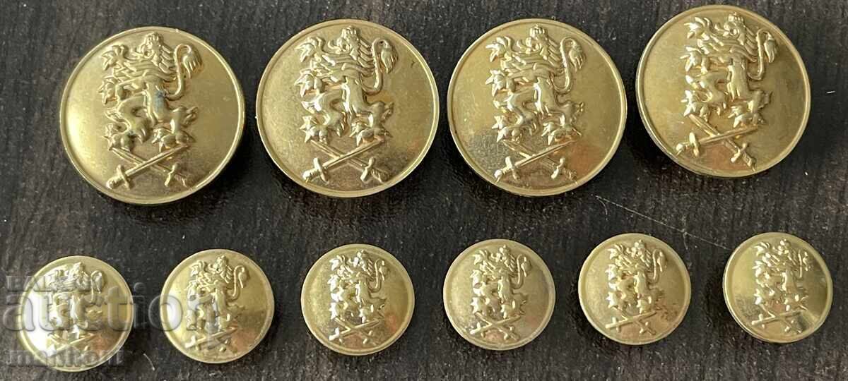 6243 Βουλγαρία 10 τεμάχια κουμπιά 4 μεγάλα και 6 μικρά ΥΠΕΣ
