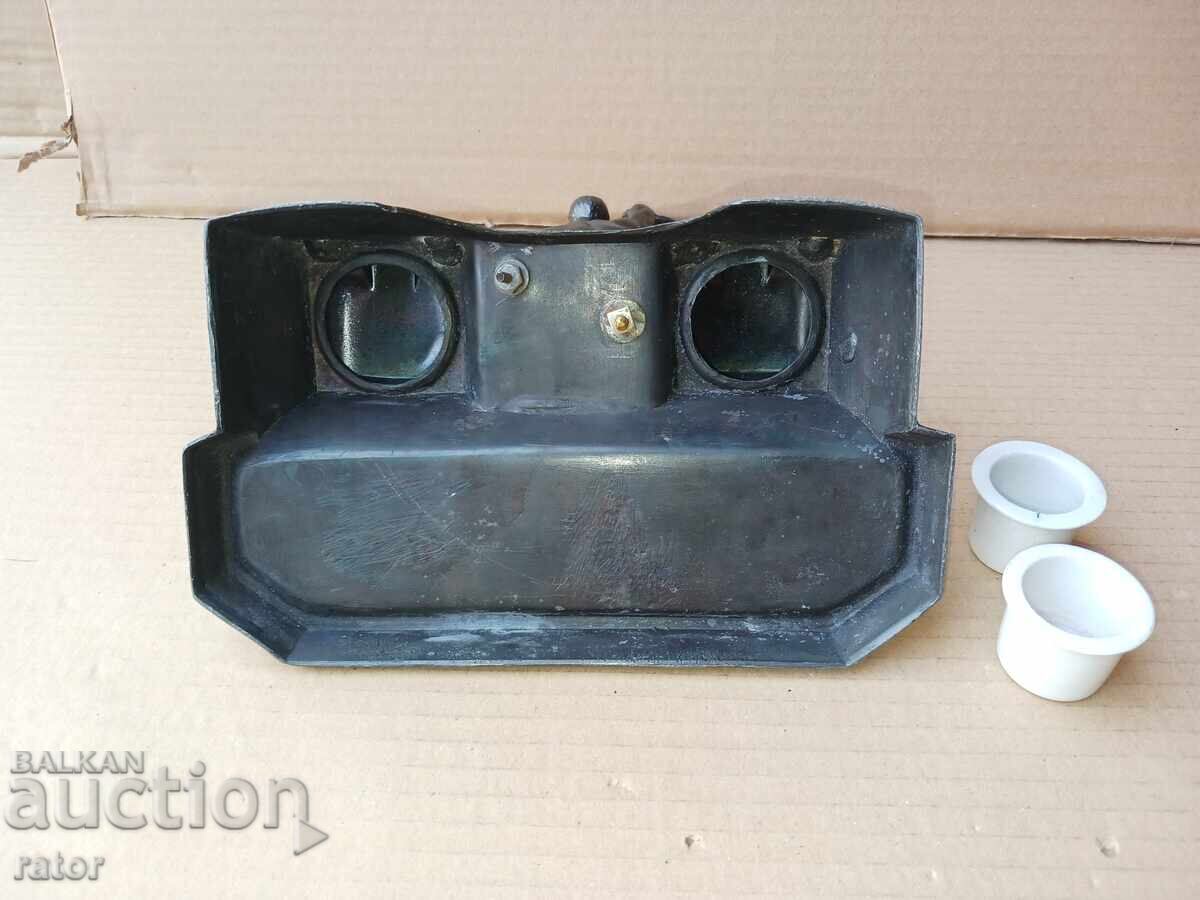 Παλαιό μεταλλικό μελανοδοχείο - ΟΛΥΜΠΙΟΣ, αγαλματίδιο, στυλό διαρκείας - 6