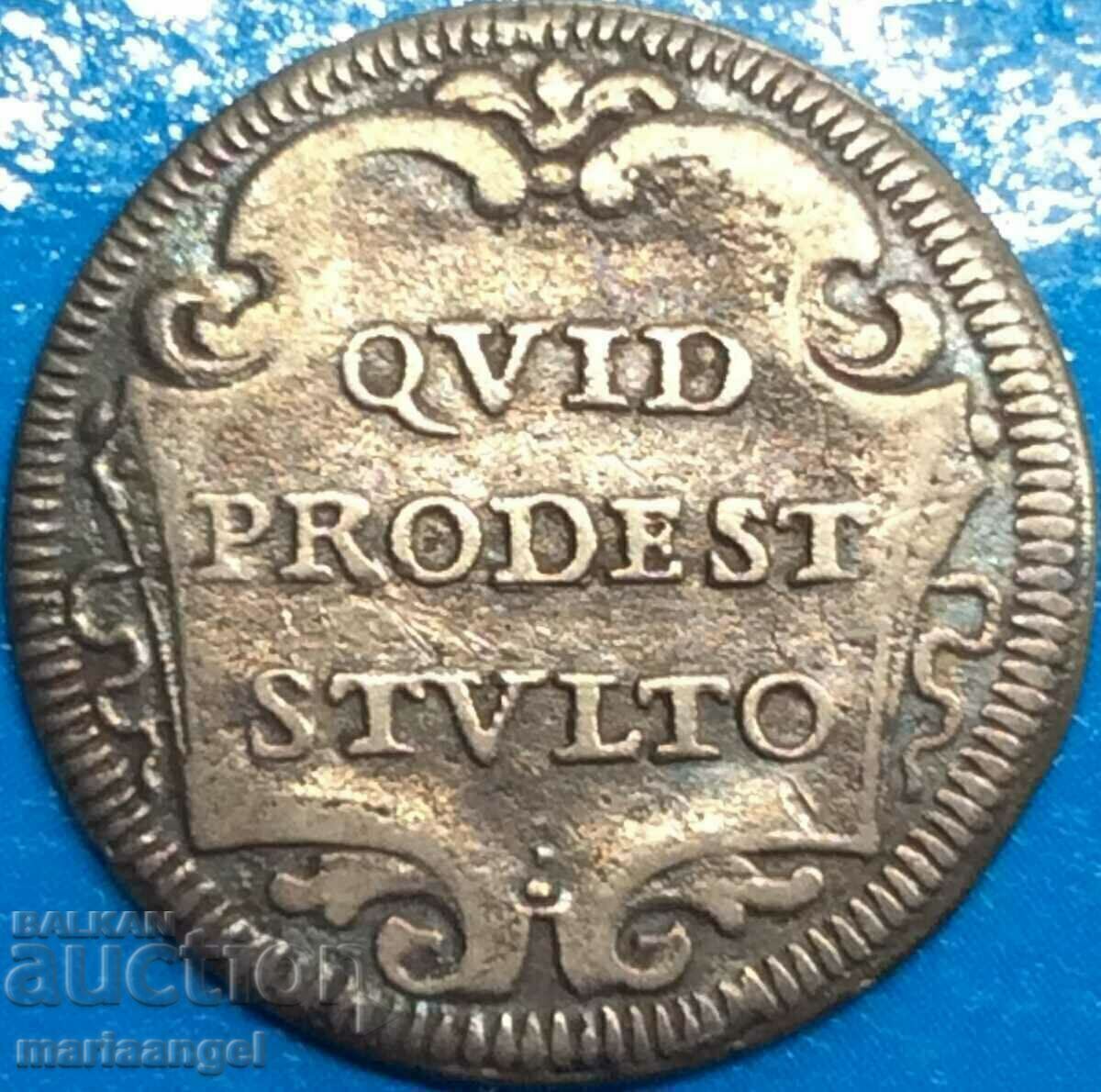 Auction  Vatican grosso Innocent XI ROME silver - rare