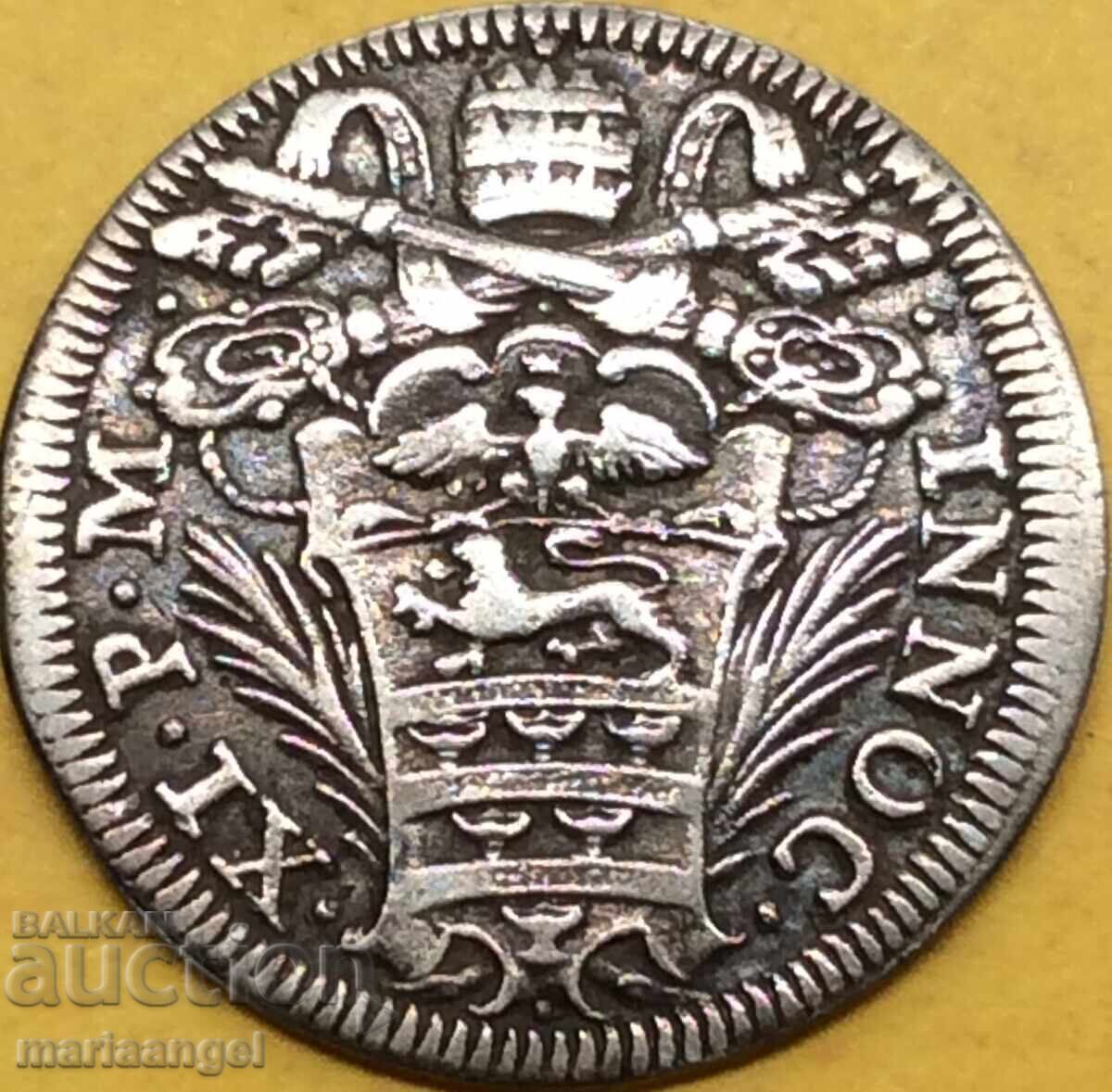 Vatican grosso Innocent XI ROME silver - rare - 6