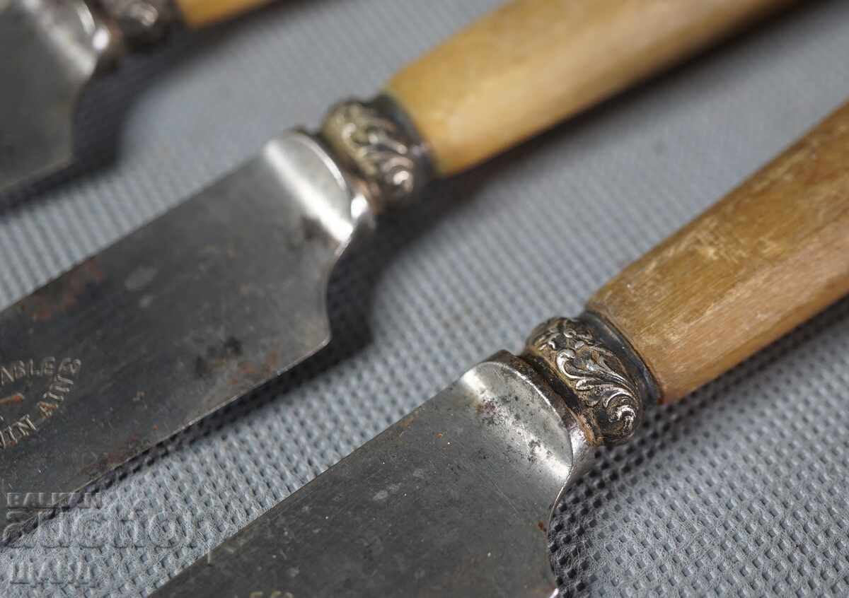 Auction  Genuine Set of 6 Old French Silver Knives